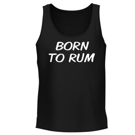 Born to Rum. - Men's Soft & Comfortable Tank Top CP05 Black