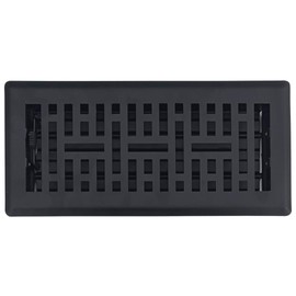 Sierra Grates Precision Flow 4"x12" Steel Floor Register - Metro Design, Textured Black Finish - Premium Home Vent Covers, Durable & Decorative - Fits 4"x12" Duct Openings, Easy Installation