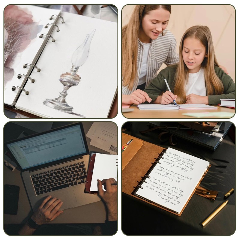 SWTYExt A5 Refills Paper 3 Pack Lined Paper 180 Sheets/360