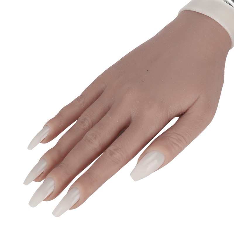 Nail Art Practice Hand Silicone Bendable Joints False Nail Tips