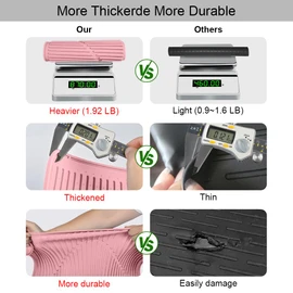 KindGa Stove Cover - Stove Top Covers for Electric Stove - More Thick - 28 x 20 Inch Stove Guard Stove Top Protector, Silicone Stovetop Cover Cooktop Mat for Kitchen Glass Stove Top -Pink