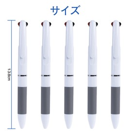 KDSSYFT Ballpoint Pen, Set of 5, Multicolor Ballpoint Pens, 3 Colors, 0.7 mm, Oil-Based, Multifunctional, For Kids, Students, Memo Taking, Gift, Stationery, Writing Supplies, For Writing, Commercial