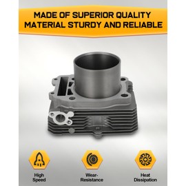 OCPTY Cylinder Piston Gasket Top End Kit 2002-2007 For Suzuki Eiger 400 King Quad 400 Cylinder Piston Ring Gasket OE 12100-38F21-050 12140-38F10