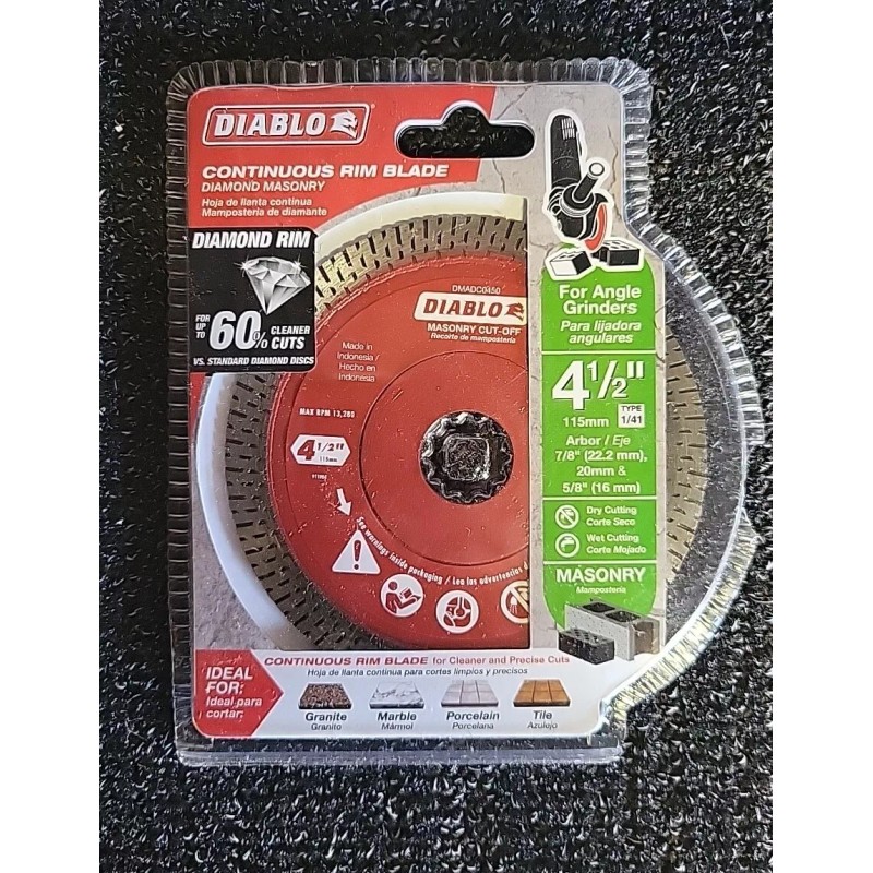 Diablo DMADC0450 4-1/2 in. Continuous Rim Blade Diamond Masonry NEW