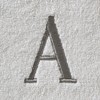 SKL Home Casual Monogram Hand Towel Set, A, 16x26, White