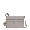 Kipling Damen New Angie Umhängetasche, Grau Gris