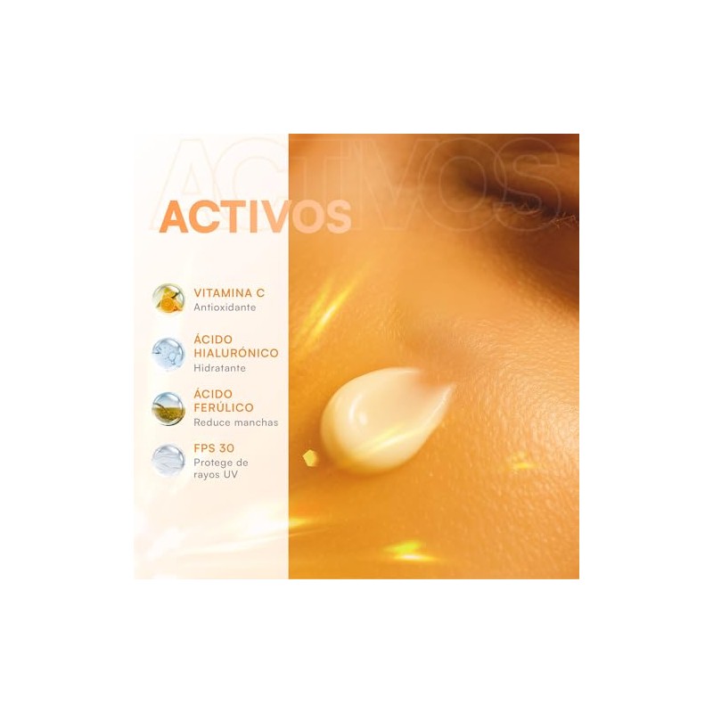 Mist Jewel Crema Día Facial Fps Ácido Hialuronico Ferúlico Vitamina