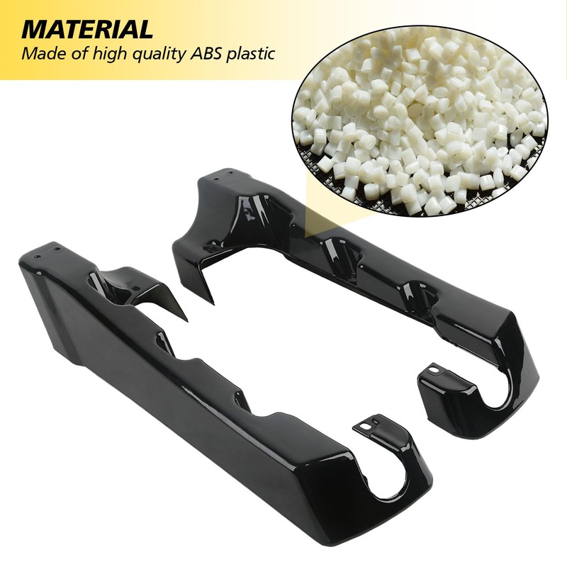 XFMT Motorcycle 4" Stretched Saddlebag Extensions For Harley Touring Road