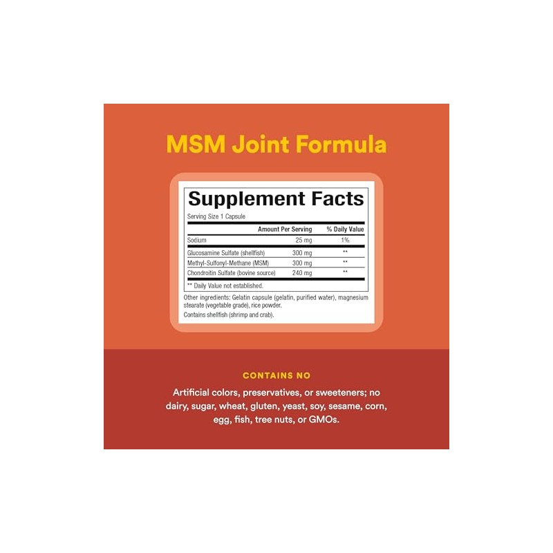 Natural Factors - MSM Joint Formula, Supports Joint Mobility and