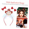 Ciieeo Canada Festival Maple Leaf Heart Headband Adorable Hair Hoop
