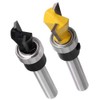 Eyech 2pc Dovetail Router Bit Set 1/4 Inch Shank Dovetail