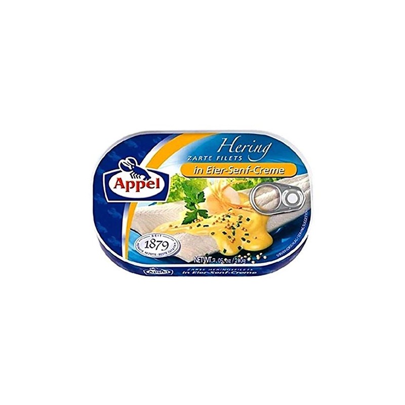 Appel Hering in Eier-Senf-Creme (Herring in Egg-Mustard-Creme) 200g