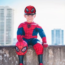 Gifts Treat Boys Baseball Cap, Cool Spider Cap for Kids, Breathable Kids Adjustable Snapback Cap for Outdoor Travel Hiking,4-7 Years