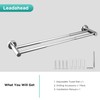 Retractable Towel Bar Flat Double Rod Bathroom Hand Towel Holder