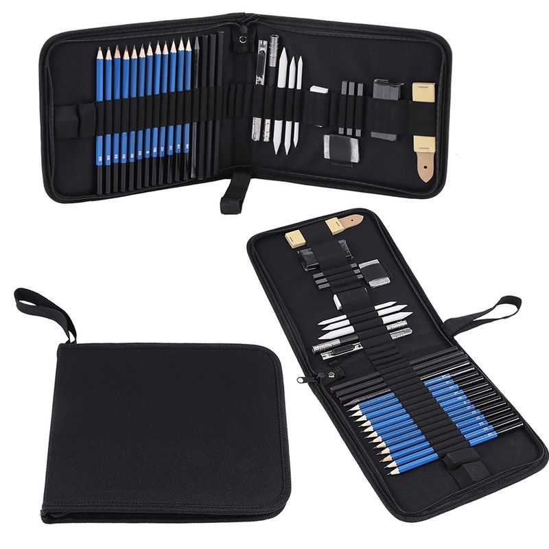 33pcs H&amp;B Sketching Pencils Drawing and Sketch Kit Set with