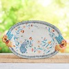 Fitz and Floyd Gracie Floral Serving Platter, 19 Inch