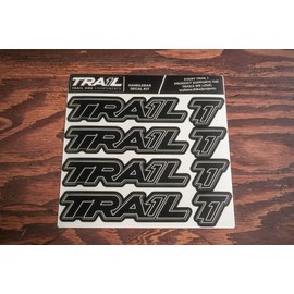 Trail One Components Crockett Handlebar Decal Kit - Black/White Outline