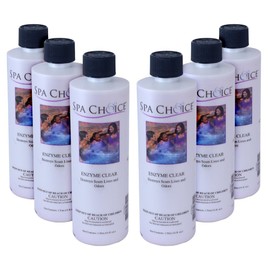 SpaChoice 1-Pint 6-Pack Premium Hot Tub Enzyme Clear, Spa Clarifier Hot Tub, Made in USA
