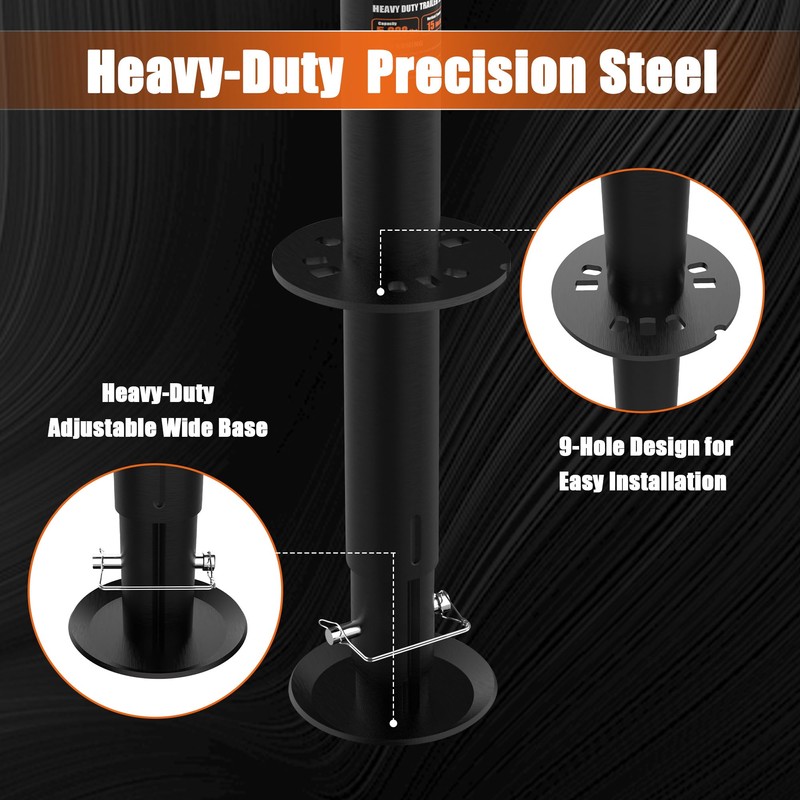 5000lbs A-Frame Trailer Jack,30" Lift 20-24V Cordless Drill Compatible with