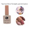 Rj Top Coat Mate Terciopelo Rj Para Esmalte Gel Semipermanente