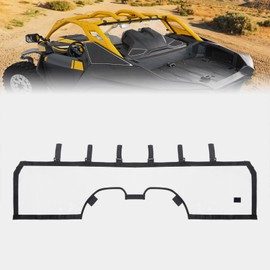 KEMIMOTO Soft Rear Windshield Compatible with Can-Am Maverick R 2024+ Rear Windshield Back Window PVC Full Windscreen Dustproof Rainproof Replace OEM 715007317