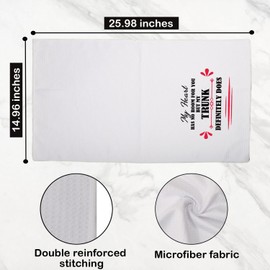 LEVLO Gothic Style Motivational Tea Coffee Towel My Heart Has No Room for You Kitchen Towel Women Adult Gag Humor Housewarming Gift (Definitely Does)