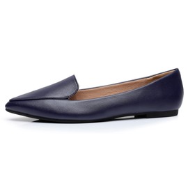 VenusCelia Funkier Zapatos planos para mujer, azul marino, (Navy Pu), 6 US