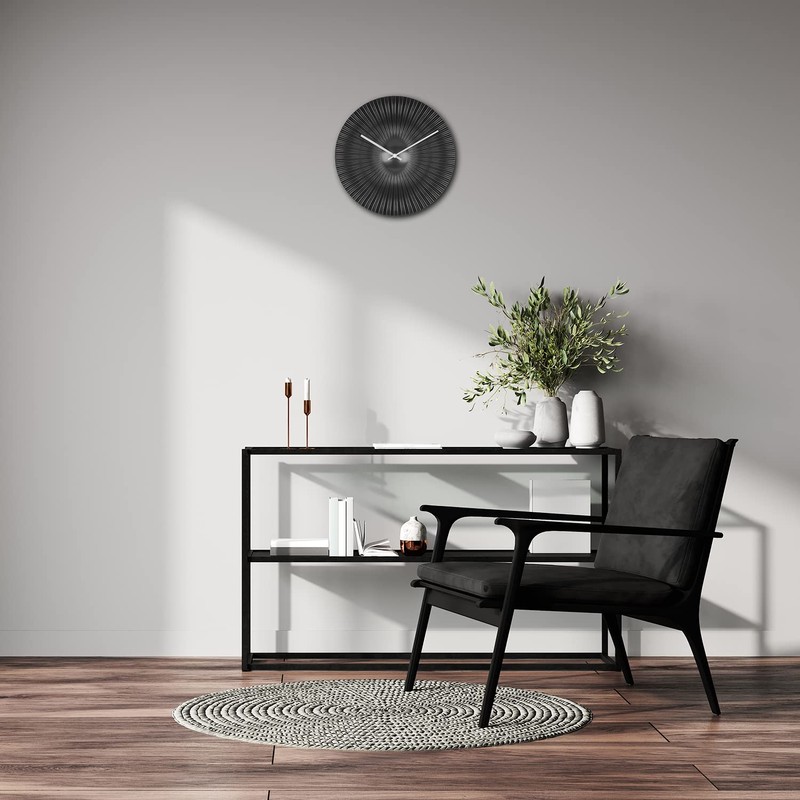 TFA Dostmann Radio-Controlled Rococo 60.3520.01 Analogue Wall Clock Extravagant Modern