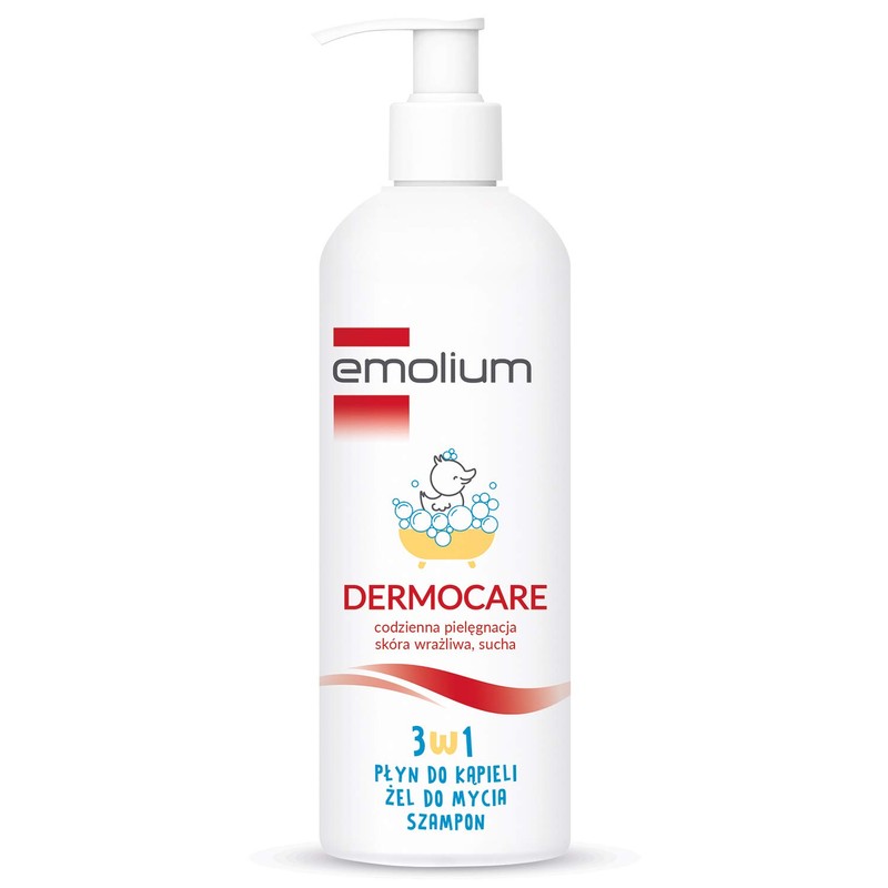 Emolium Dermocare 3-in-1 Bath Suz, Wash Gel, Shampoo 400 ml