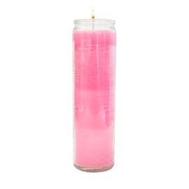 luz María-Vela lisa color Rosa para oración, ritual, decoración