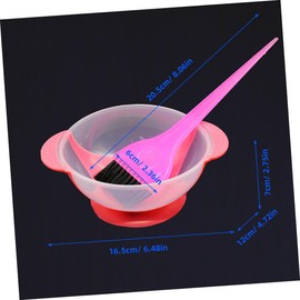 TOVINANNA Thick Suction Cup Hair Dyeing Bowl with Salon Hair Dye Brush for Easy Application and Cleaning Stable Design for Professional Stylists