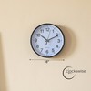 Clockswise Black 8-in Analog Clock Silent, Non-Ticking for Wall, Office