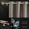2 Pack Gold Curtain Rods for Windows 48 to 84
