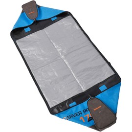 BRUBAKER Carver Performance Ski Bag for 1 Pair of Skis and Poles - Blue Black - 66 7/8 Inches / 170 cm