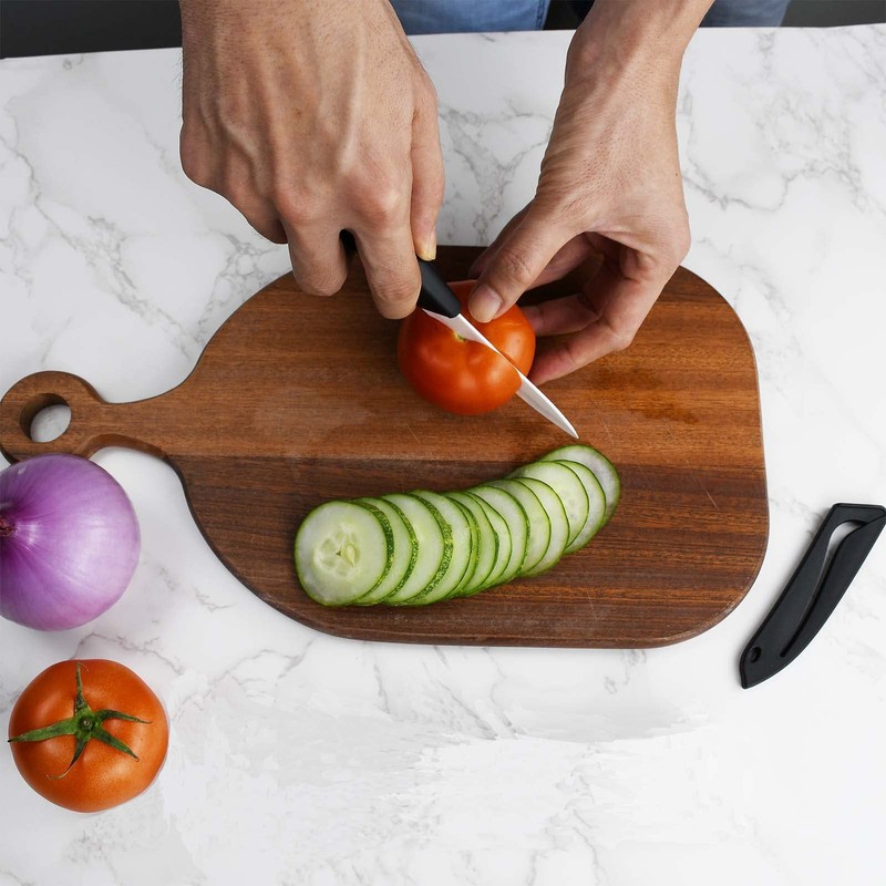 Eocogup Paring Knife, Large Handle and Super Sharp Ceramic Knife