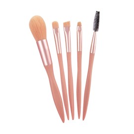 OATIPHO 5pcs Foundation Brush Set Portable Makeup Brushes for Teens Precision Powder Contour Application for Daily Use No Shedding Travel Friendly Design Blush Eyeshadow Tools