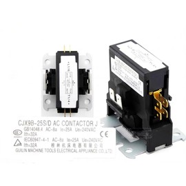 CJX9B-25S/D AC Contactor Relay for Air Conditioner Compressor 220V Single Pole