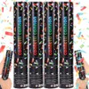 Mineup 4 x confetti cannon, 30 cm confetti popper paper,