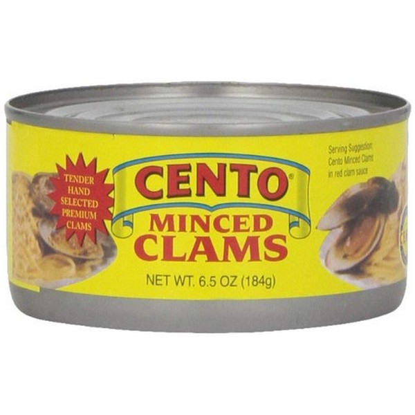 Cento Minced Clams, 6.5 Ounce Cans (Pack of 24)