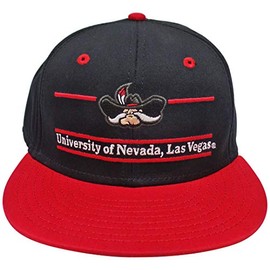 Nevada Las Vegas UNLV Runnin Rebels Classic Split Bar Snapback Adjustable Plastic Snap Back Hat/Cap Black
