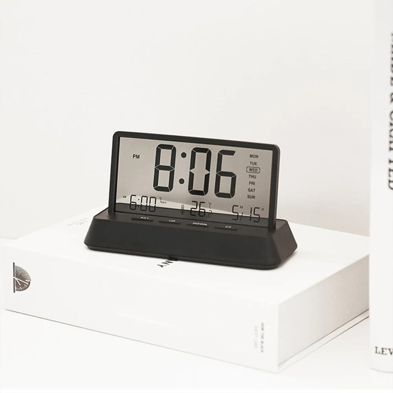 DUOBAGMA Digital Clock for Bedroom Home Digital Display Screen with