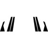 Rvinyl Pillar Post Pre Cut Window Trim Kits in Aluminum