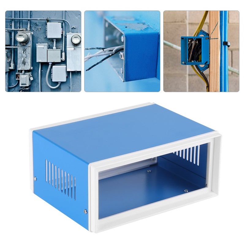 170 x 130 x 80 mm Blue Metal Electronics Junction