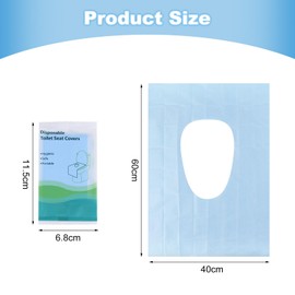 Pack of 30 Toilet Pads, Flushable Toilet Pads, 40 x 60 cm Toilet Seat Cover, Waterproof Toilet Covers, Universal Toilet Seat Cover, Toilet Covers, for Travel, Public Toilets