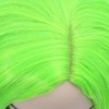 WTHCOS Lime Green Wig Short Curly Wavy Bob Green Wig
