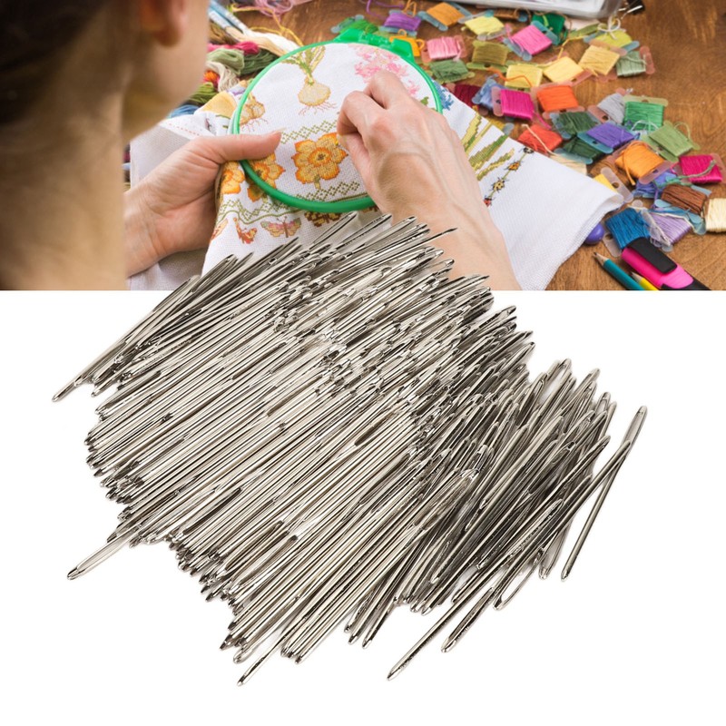 300pcs Hand Sewing Needle Professional Stainless Steel Big Eye Easy