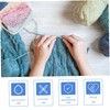 DOITOOL DIY Craft Yarn 133m Gradient Cotton Yarn for Crochet