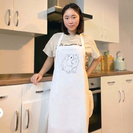 Azeeda 'Adorable Baby Guinea Pig' Unisex Cooking Apron (AP00081764)