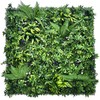 DOPGIB Artificial Green Boxwood Grass Wall Panels: 20"x20"(16P) UV Protected