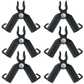 CENPEK 6 Pieces Adjustable Plastic Plant Connectors for Planting Stakes 0-70 Degree Connecting Pipes Support Tomatoes, Cucumbers, Fences, Beans, Vegetables Climbing